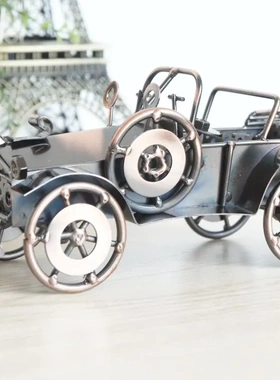 供应仿真精美家居金属模型精美敞篷摆件二色混发q28