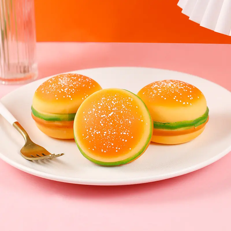 慢回弹仿真麻薯捏捏乐随心配女孩植绒硅胶捏捏大款解压玩具