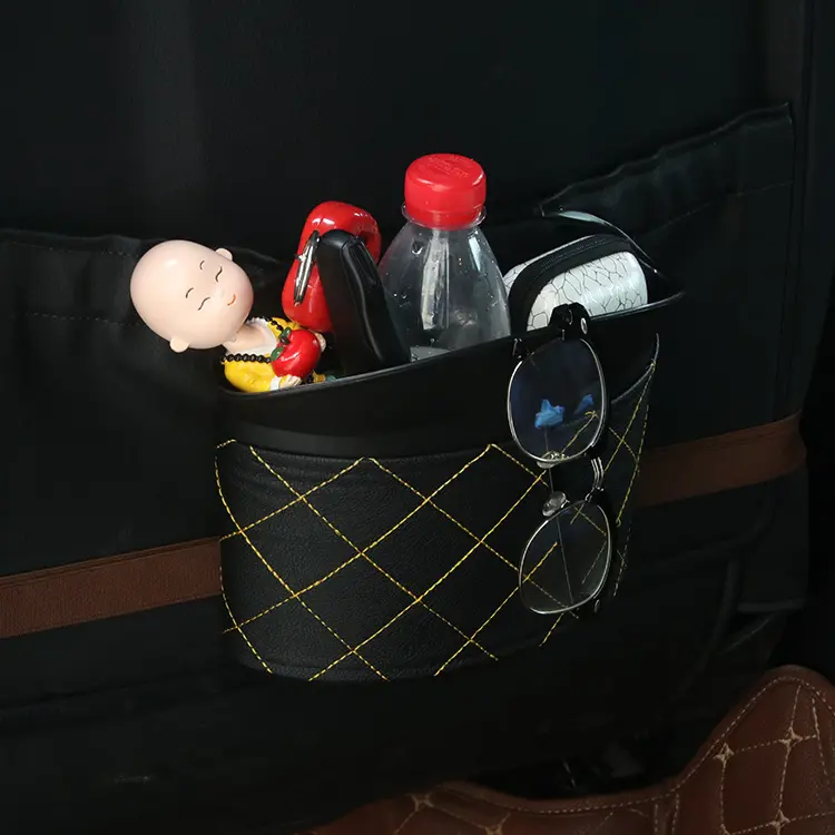 车载垃圾桶侧门座椅后背椅背垃圾篓置物桶大号车用垃圾箱lw-1795b