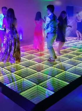 3d Led Dance Floor Infinity Mirror Abyss Wedding Stage DMX