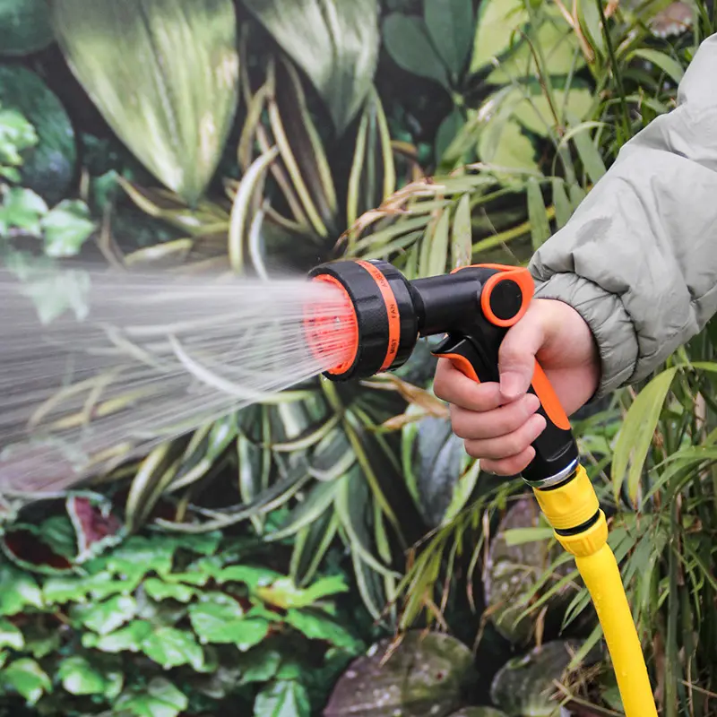10功能水枪源头工厂园林浇花高压包胶家用自来水洗车灌溉水枪