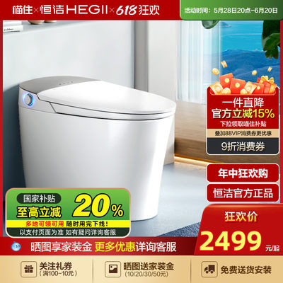 HEGII恒洁重磅智能马桶