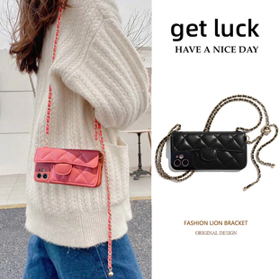 坎宁安适用vivoS50Promini手机壳S50零钱包S30插卡套S30pro小香风S15背带包S18斜跨绳S17e防摔S12背包女款时