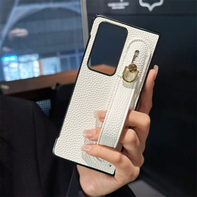 适用小米mix fold4手机壳折叠屏腕带fold3商务mixfold支架小米mixfold2荔枝纹小众便携荔枝纹时尚简约防摔