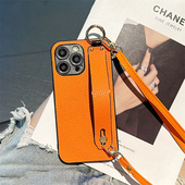 适用三星S10手机壳S11E腕带S9斜跨绳S11Plus支架GalaxyS8 欧美S10Lite高级感S10X皮质S10e保护套防摔时尚 小众