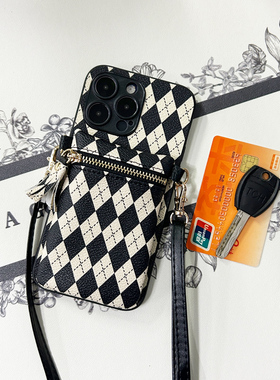 适用传音SMART8Pro手机壳POVA6Pro零钱包Infinix斜跨Hot40插卡套Smart5背带绳Smart8钥匙8pro可装钱防摔创意