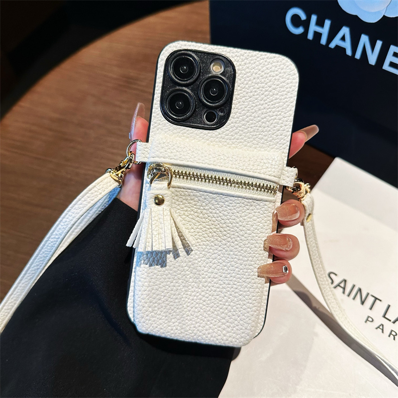 适用小米POCOM6Pro手机壳M6零钱包M5S斜跨M5装卡套M4Pro插卡M3背带绳m6女夏季Lite流苏m5s时尚防摔创意高级感