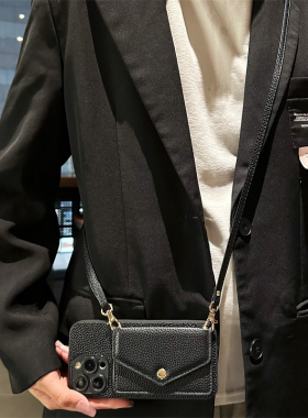 适用OPPO Reno14Pro手机壳13se全包7/6se精孔Reno12皮质reno14插卡9/8全包11F零钱包10pro斜跨绳5i背包防摔