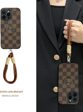 适用荣耀X9B手机壳X8C旋转支架X9CSmart背带X7A手绳X7B斜挎X5BPlus皮质X7C复古风X9a小众x8c时尚防摔高级感