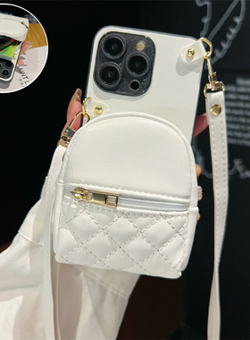 适用vivoZ3i手机壳Z1书包z6斜跨绳z3e可装卡Z6X零钱包Z3X便携Z1X防丢y12简约y19背带式y70t装纸防摔创意时尚