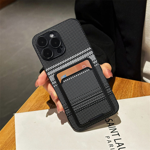 坎宁安适用三星S25Ultra手机壳S24插卡套S23 凯夫拉纹S21FE商务A55碳纤维纹a34秋冬A60小众a25简约a35全包S20