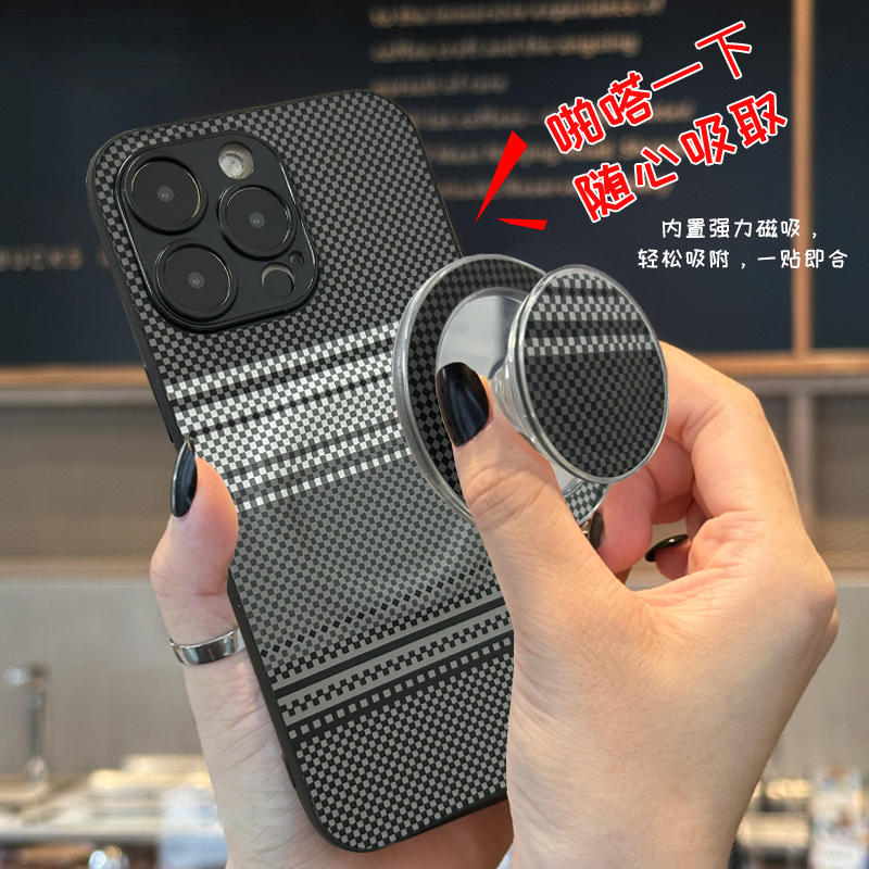 坎宁安适用于荣耀400手机壳400lite磁吸支架300/90GT凯夫拉200se碳纤维Power便携x70气囊x50i精孔V40保护套潮