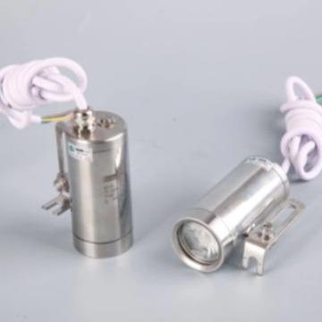 快装304卫生级玻璃管道直通视镜快开卡盘视盅不锈钢带护网卡箍式