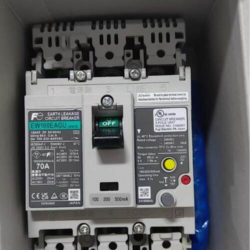 富士EW100EAGU3P  漏电断路器 EW100RAG 原装正品EW50RAG 全球品