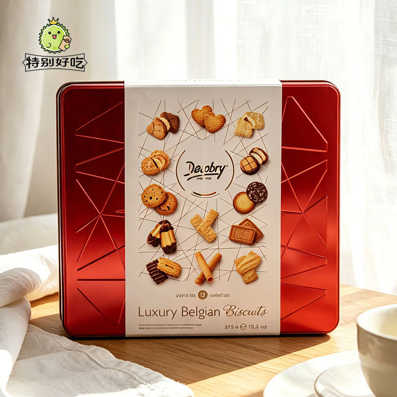 比利时进口Desobry丹卓混合口味黄油饼干盒装巧克力涂层饼干礼盒