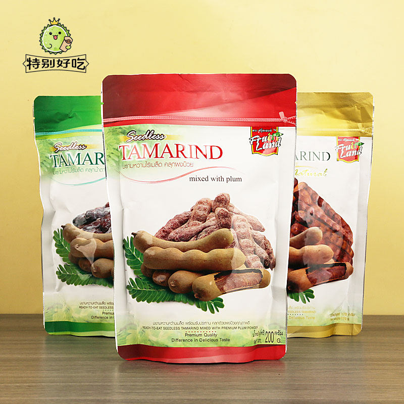 泰国Fruit land无籽罗望子冰糖甜酸角TAMARIND零食特产200g