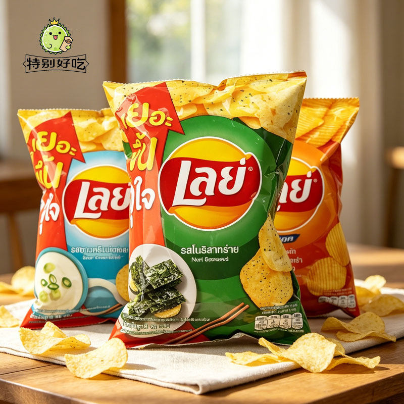 乐事原切海苔酸奶多口味薯片休闲零食办公室解馋小吃宿舍追剧零食