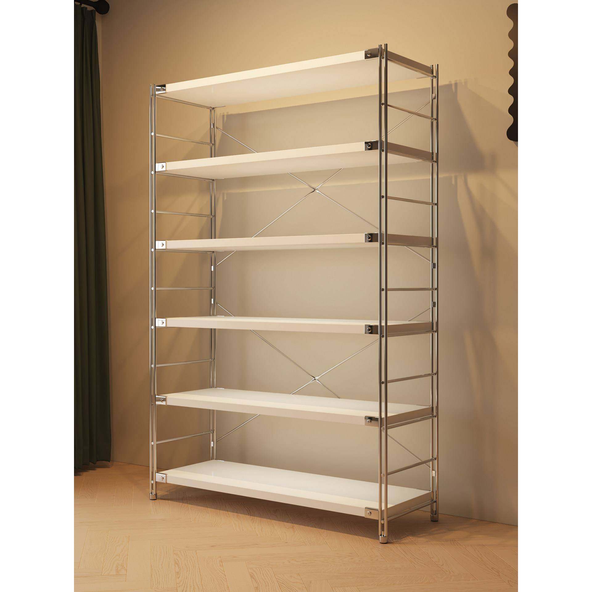 落地置物架厨房客厅收纳架白色光轴展示架多层靠墙储物架陈列货架,商业/办公家具,置物架/陈列架/储物架/展示架,淘宝优惠券,粉丝福利购,淘宝优惠卷