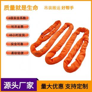 供应高强涤纶两头扣柔性起重吊带双扣合成纤维吊带吊树吊车软吊带