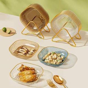 吐骨碟家用食品级餐桌垃圾盘吐骨头盘碟骨碟渣盘水果盘桌面零食