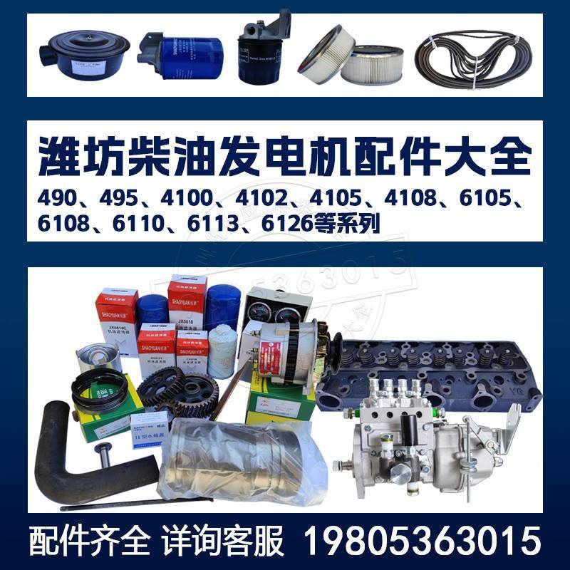 潍坊柴油发电机维柴发电机配件大全4100 4105 6105四配套油泵马达