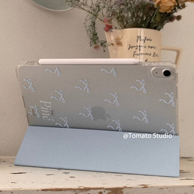 ipad11别致淡蓝蝴蝶结air7保护套