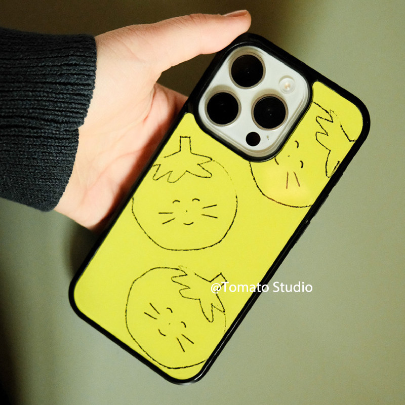 iphone17黄色番茄手机壳