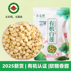2025新货有机莲子干货无硫手工去芯 石城白莲 软糯即食特产结婚用