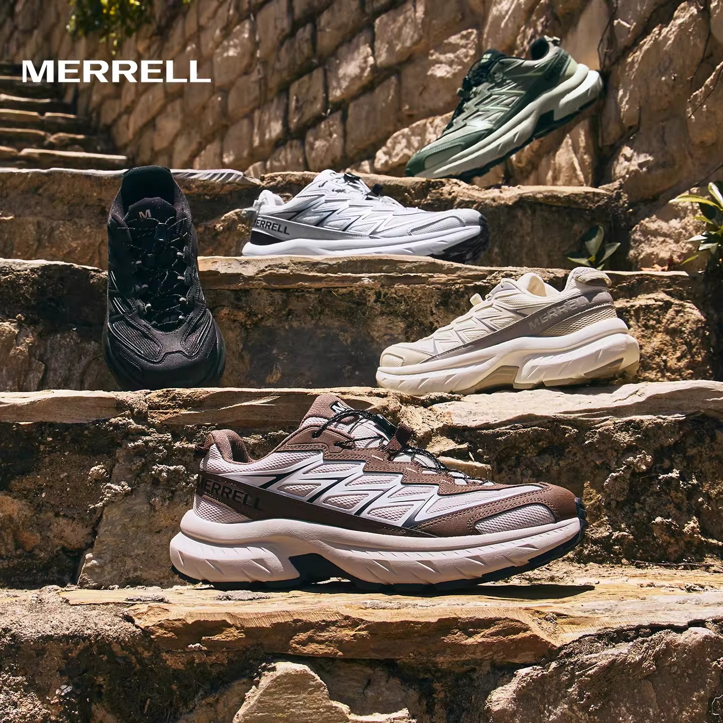 MERRELL迈乐迈行网面透气登山鞋