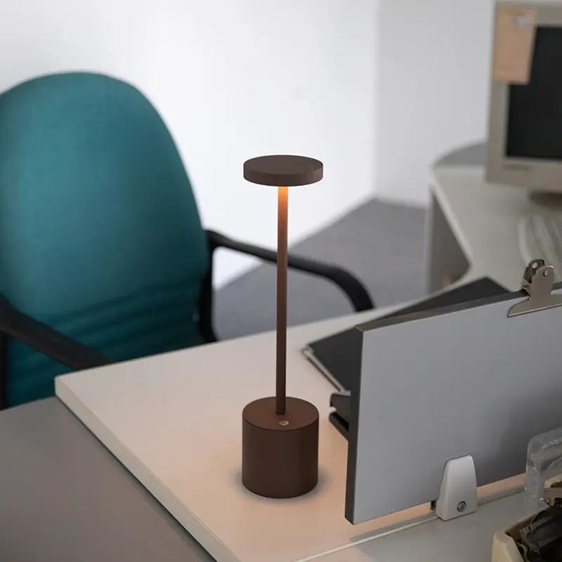 创意工字酒吧餐厅氛围装饰灯USB充电触摸复古餐桌