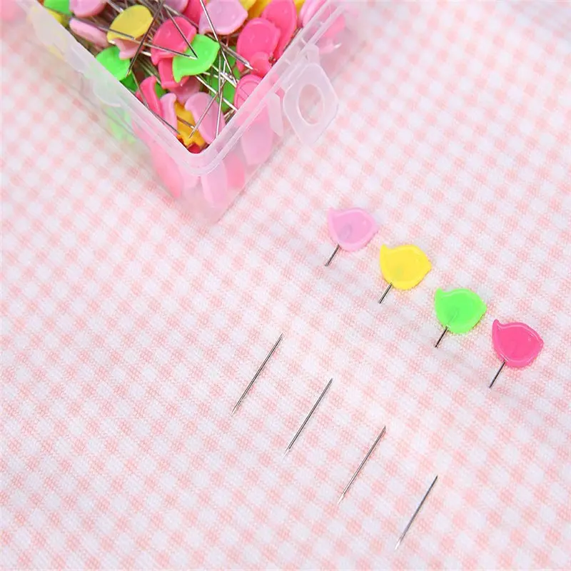 盒装纽扣领结梅花大头针手工缝纫拼布固定定位针50 100