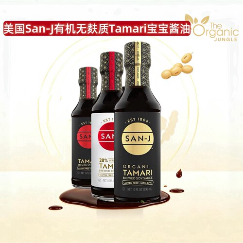 San-J有机无麸质Tamari酱油