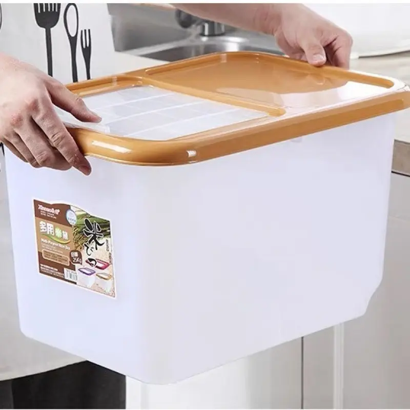 米桶面粉储存罐50斤防虫密封家用储米箱20装大米收纳盒存米面