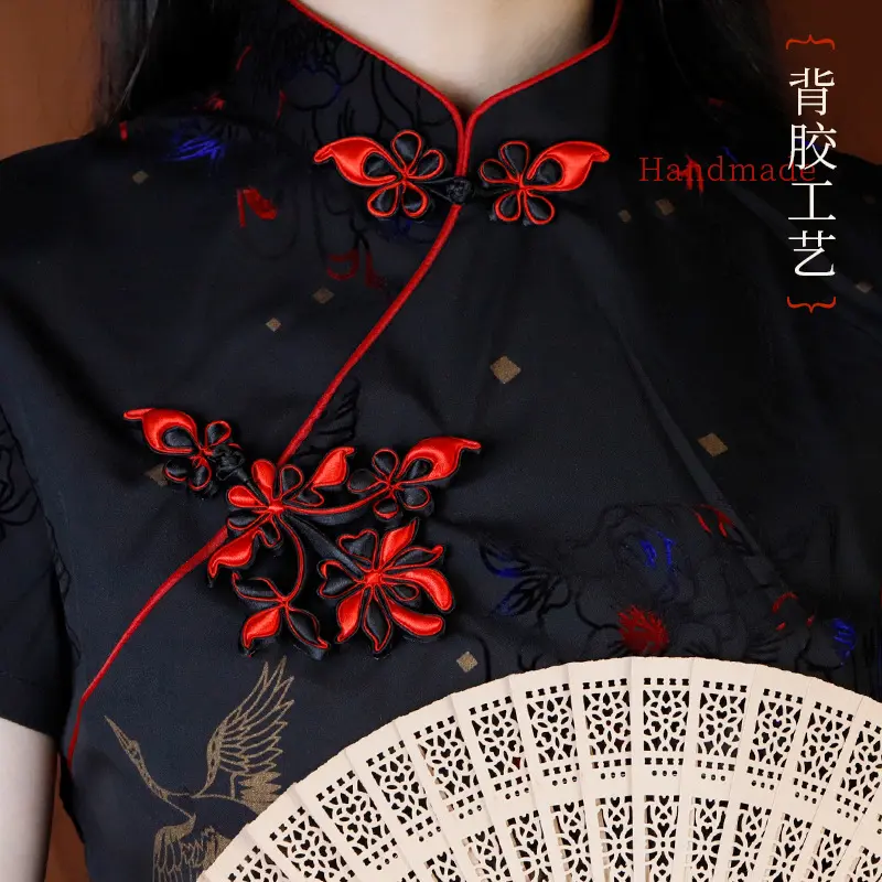 恒美合盘扣旗袍扣子中式迎春花手工复古纽扣民族风领口装饰花式配