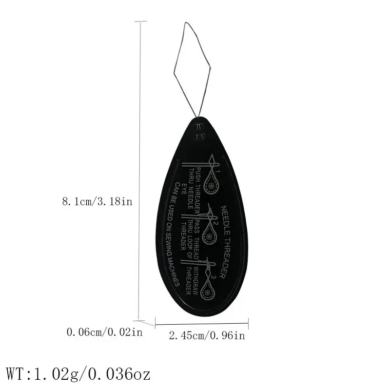 黑片穿针器手工 缝纫针用穿线器 引线器 认线器 穿针器