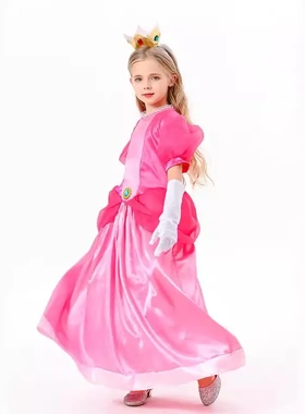 万圣节公主裙碧琪礼服少儿女装连衣裙peah服装