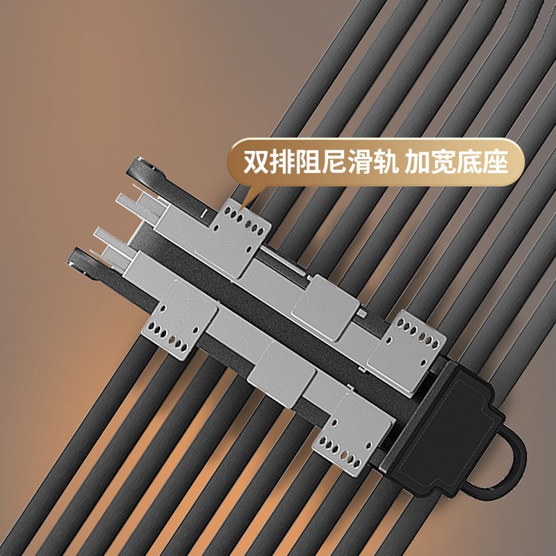 裤架伸缩滑轨顶装抽o拉裤抽衣柜内置双排侧装防滑拉篮挂裤子轨道
