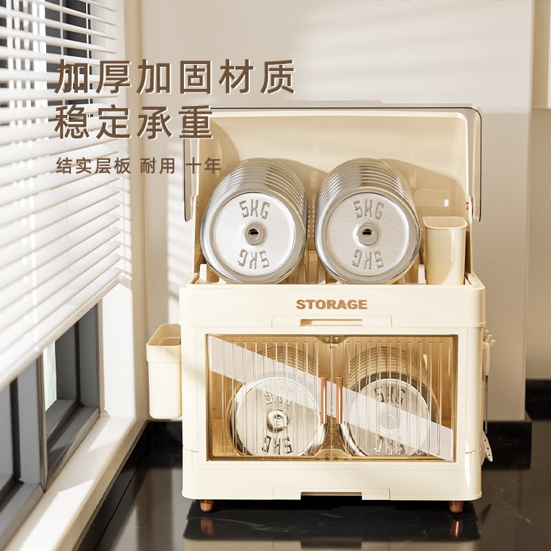 双层沥水碗柜碗筷餐具收纳盒x放碗装碗碟碗盘架家用厨房台面密封