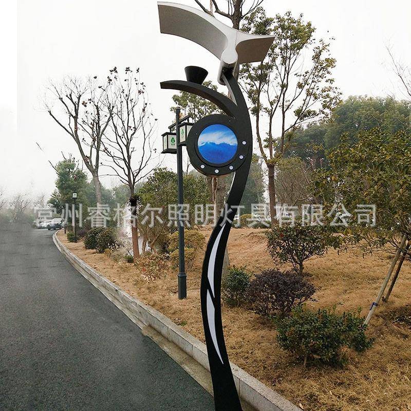 广告牌景观灯庭院灯防雨LED广告招牌路灯反光板3米4米LED室外防水