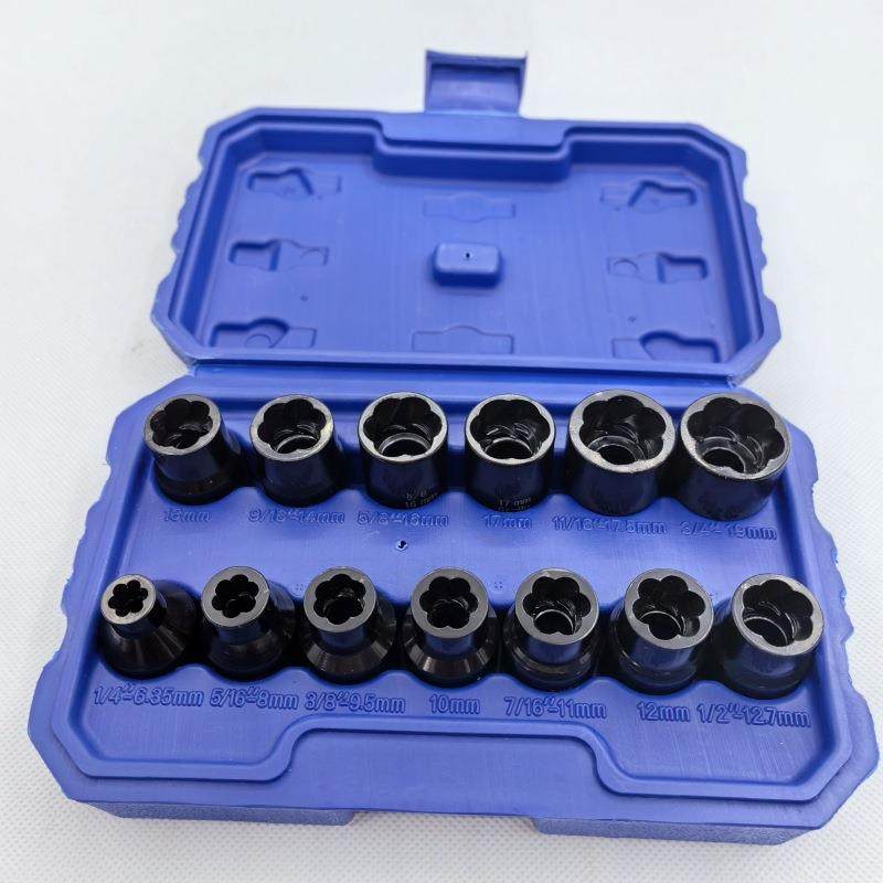 13pc螺帽取出器破损残缺螺丝螺母取出器1/2接口防滑套筒工具,自行车/骑行装备/零配件,更多零件/配件,淘宝优惠券,粉丝福利购,淘宝优惠卷