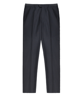 Bland Yeah新款藏蓝色羊毛直筒西装裤子长裤正装商务宴会婚庆男裤