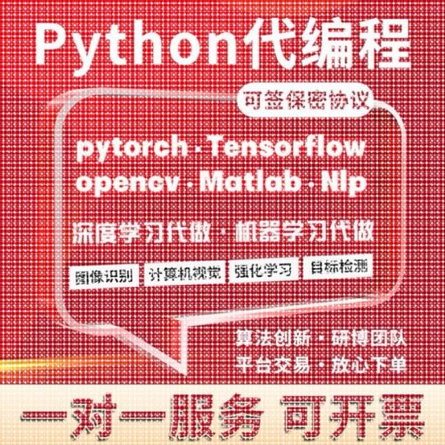 深度学习python代做图神经网络路径规划图像处理机器学习强化学习