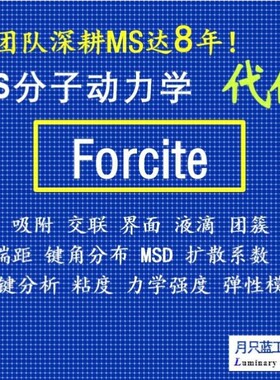 代做 分子动力学 materials studio 动力学模拟 MD模拟 Forcite