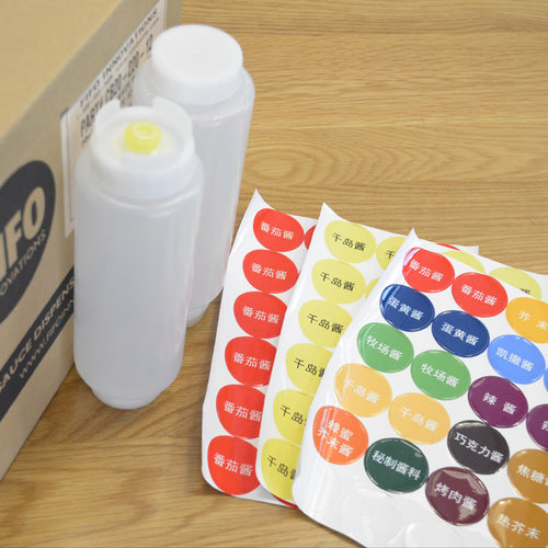 进口fifo厨房双头倒置防漏挤酱瓶