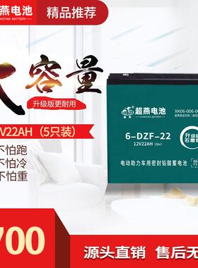 蓄电池6-DZM-226-DZF-2260V22AH5只装/组小型三轮车可用
