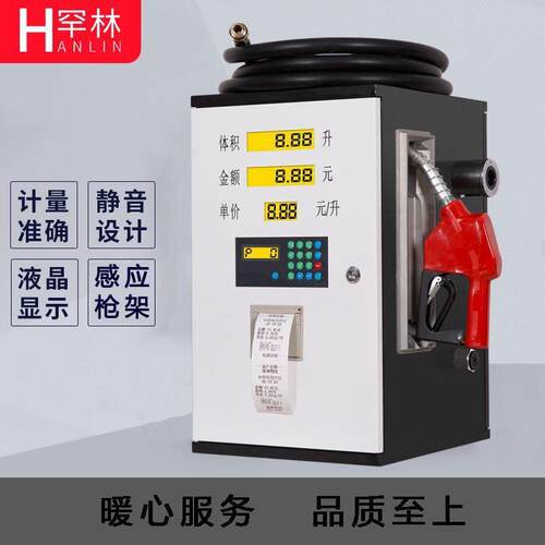 12V24V220V伏车载加油机全自动定量柴油小型带计量器跳枪泵抽油机