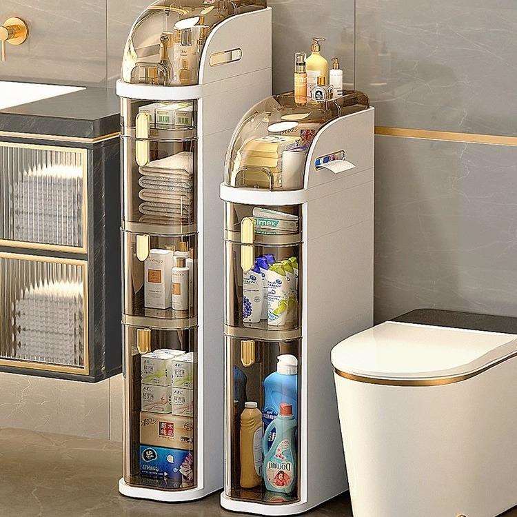 浴室窄尺寸夹缝收纳柜子抽屉式厨房缝隙多层卫生间窄储物柜置物架