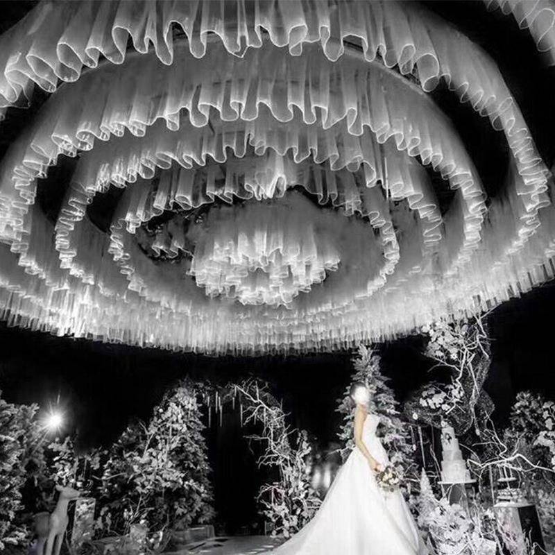 婚庆道具铁艺五圈圆环摩天轮定位吊顶圆环网红水晶吊顶舞台布置