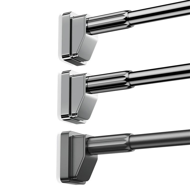 免打孔伸缩晾衣杆阳台晾衣架卧室窗帘杆宿舍挂衣杆卫生间浴帘杆子