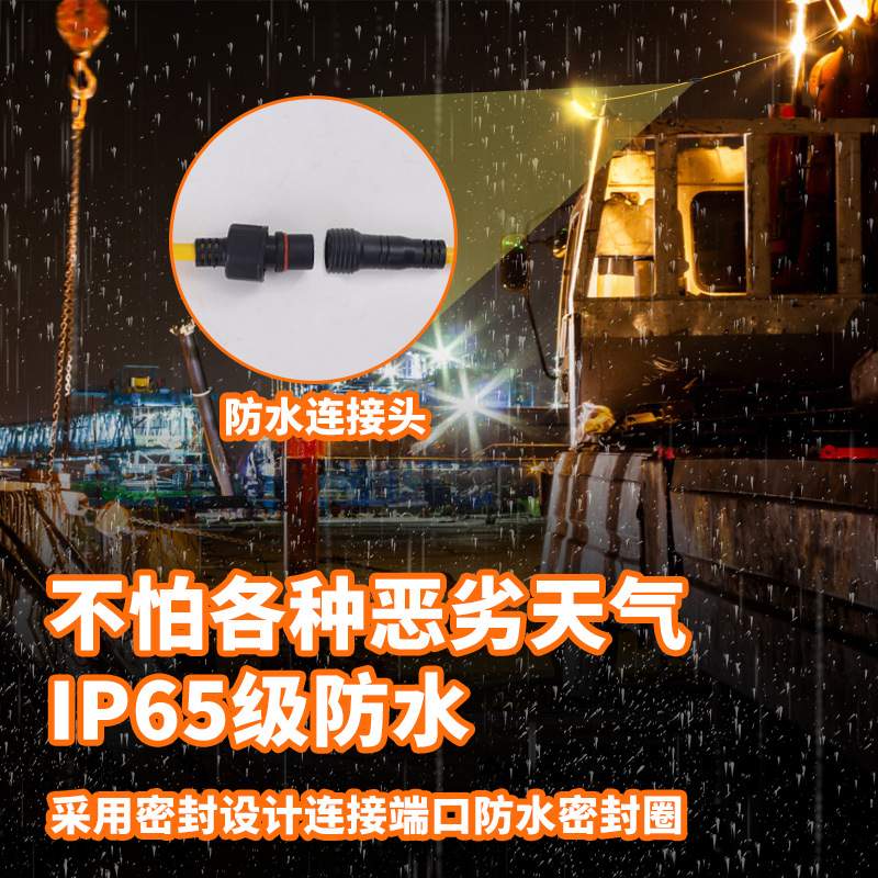 新品工业灯串工地临时施工照明隧道矿井户外防水工业建筑灯串